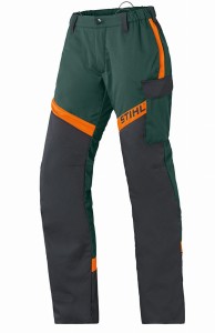 Stihl spodnie ochronne do pracy kosą protect FS zielone