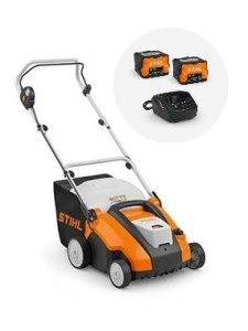 Stihl akumulatorowy wertykulator RLA 240 zestaw z 2 akumulatorami AK30S, ładowarką AL101, 2 wałkami