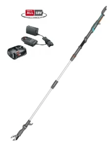 GARDENA  Nożyce akumulatorowe do gałęzi HighCut 250cm - zestaw z akumulatorem 2,5Ah i ładowarką Bosch