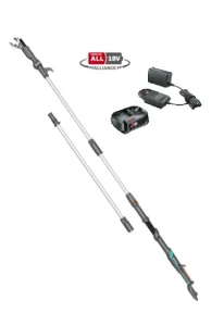 GARDENA  Nożyce akumulatorowe do gałęzi HighCut 360cm - zestaw z akumulatorem 2,5Ah i ładowarką Bosch