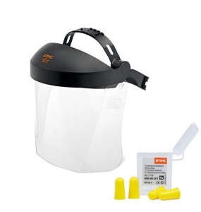 Stihl osłona twarzy krótka z tworzywa z kompletem zatyczek 
