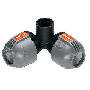Gardena rozdzielacz narożny 25 mm x 3/4 cala gwint wewnętrzny